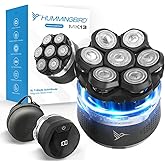 HUMMINGBIRD MK13 Premium Head Shaver, 7 Blade Electric Razors for Men, Cordless USB-C Rechargeable Wet & Dry Electric Head Shavers for Bald Men, Waterproof Skull Shaver, LED Display, Travel Case