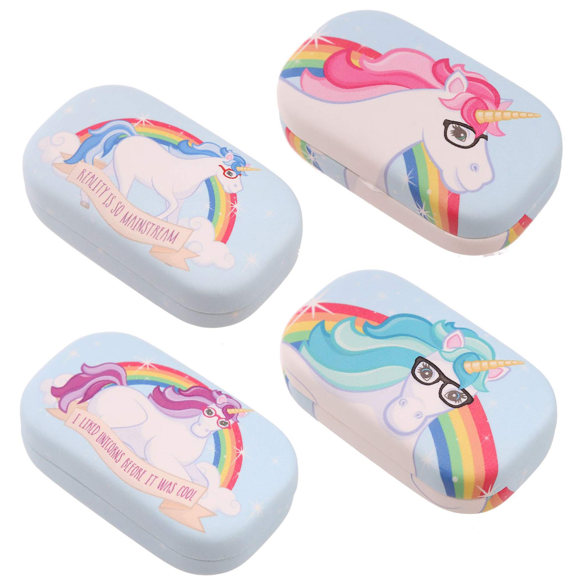 Puckator Contact Lens Case - Rainbow Unicorn