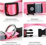 PcEoTllar Light Up Dog Collar 8 Modes Rechargeable Waterproof Pink 9 Modes view 5