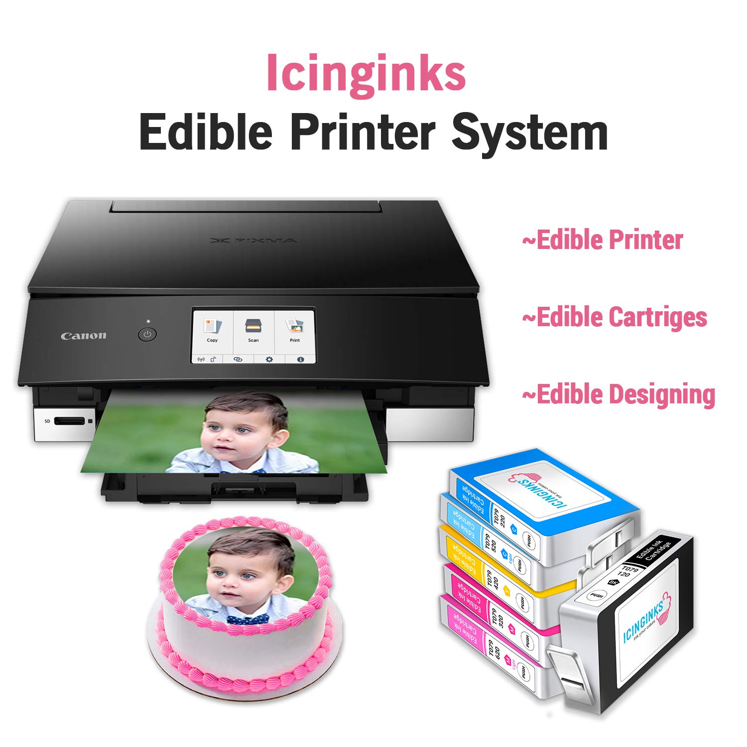 icinginks cake printer bundle system