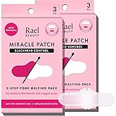 Rael Blackhead Remover, Miracle Patch Melting Pack, Nose Strips for Blackheads, Pore Cleansing and Soothing Sheets, 3 Step Kit, Sebum Removing Cotton Swabs