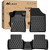 Nilight TPE Floor Mats for Nissan Altima 2007 2008 2009 2010 2011 2012 All Weather Custom Fit Heavy Duty Floor Liners