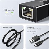 UGREEN Micro USB Ethernet Adapter for Fire TV Stick Chromecast Roku LAN w/ USB view 8