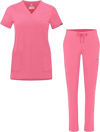 Amazon Com Allheart Basics Unisex Scrub Set Small Royal Medical Scrubs Apparel Sets Clothing