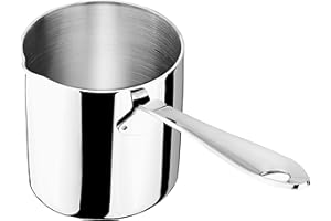 BOHK Butter Warmer Turkish Coffee Pot Milk Warmer Pot 18/8 Stainless Steel Mini Saucepan 10oz/300ml