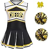 Colorful House Cheerleader Costume for Girls Cheerleader Uniform Outfit Child Cute Cheerleading Outfit for Halloween