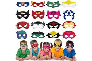 Acehome Masks Party Bag Fillers for Kids, Felt Masks Costumes Toy Gift Cartoon Eye Mask Party Favors for Birthday Party Xmas