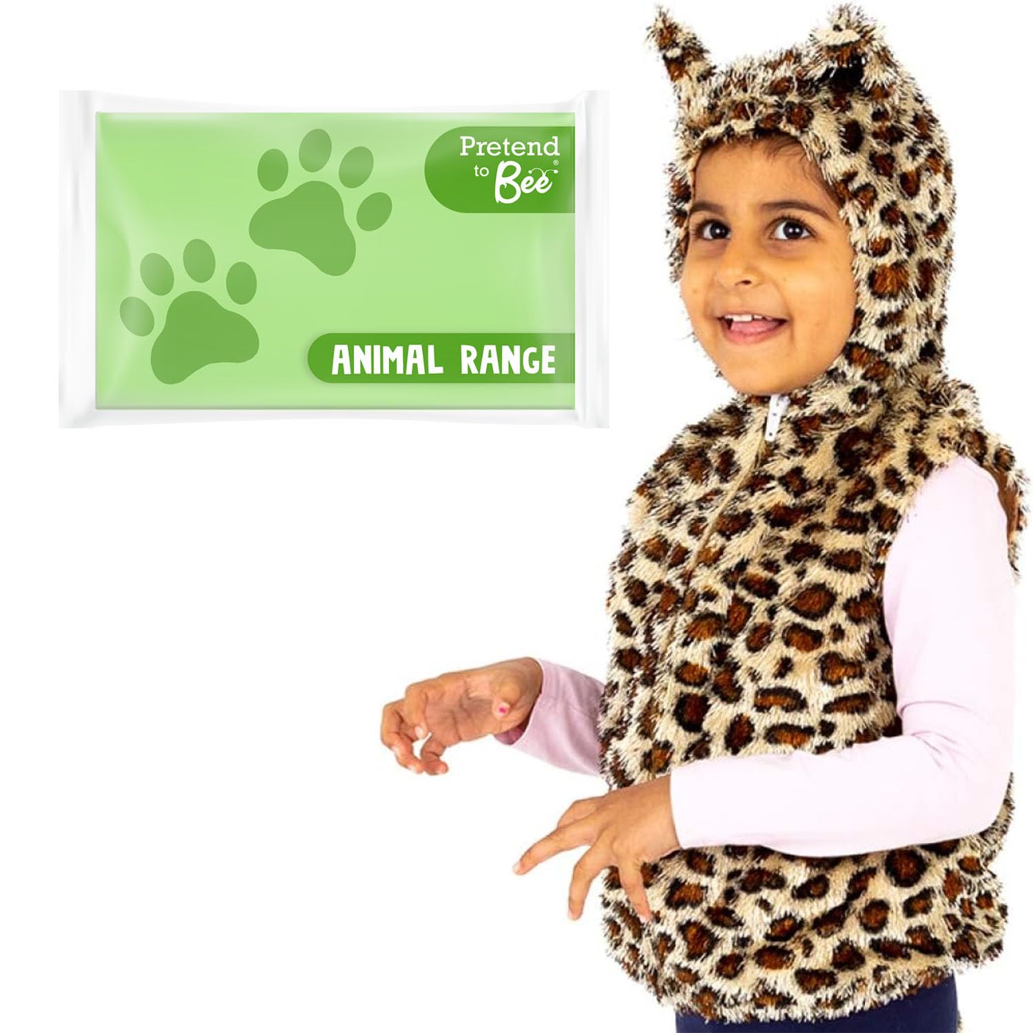 PRETEND TO BEE Leopard Wild Animal Dress Up Costume for Kids, 3-7 Years — image 1
