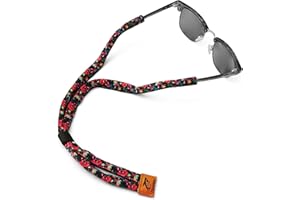 Pilotfish Premium Cotton Eyewear Retainer Sunglass Strap - Multiple Design Options - Soft & Durable Sunglass Holder