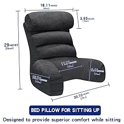 Tinuniyaa Back Pillow for Bed Sitting Up, Reading