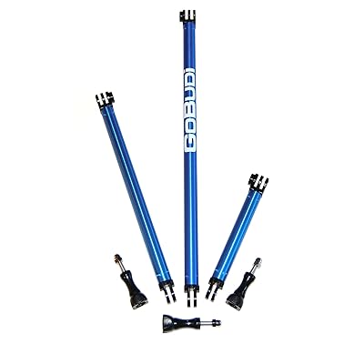 GoBUDi Extension Pole Set, Compatible with All GoPro Hero Cameras, Includes 3 Extensions and Bolts