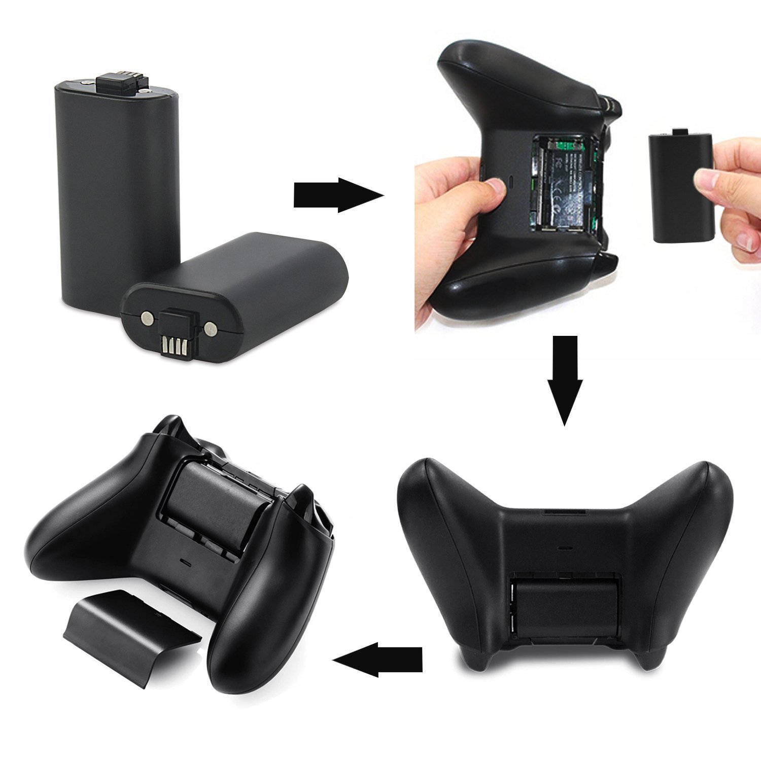 Xbox One Controller Battery Pack Compatible with Xbox One Play and