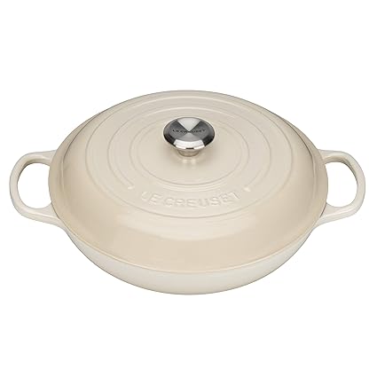 LE CREUSET Cocotte, Crema, 30 cm