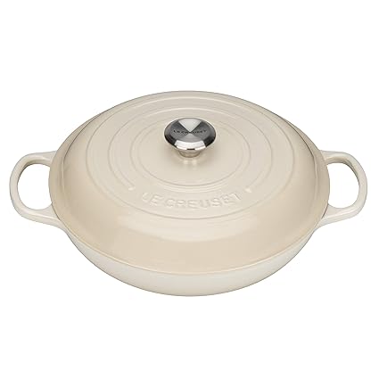 LE CREUSET Cocotte, Crema, 30 cm