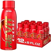 Steel Revit Energy Drink Fruit Punch 8oz (12-Pack) | 300mg Caffeine, 7 Essential Vitamins | Sugar-Free, Resealable Cap, All-Day Energy