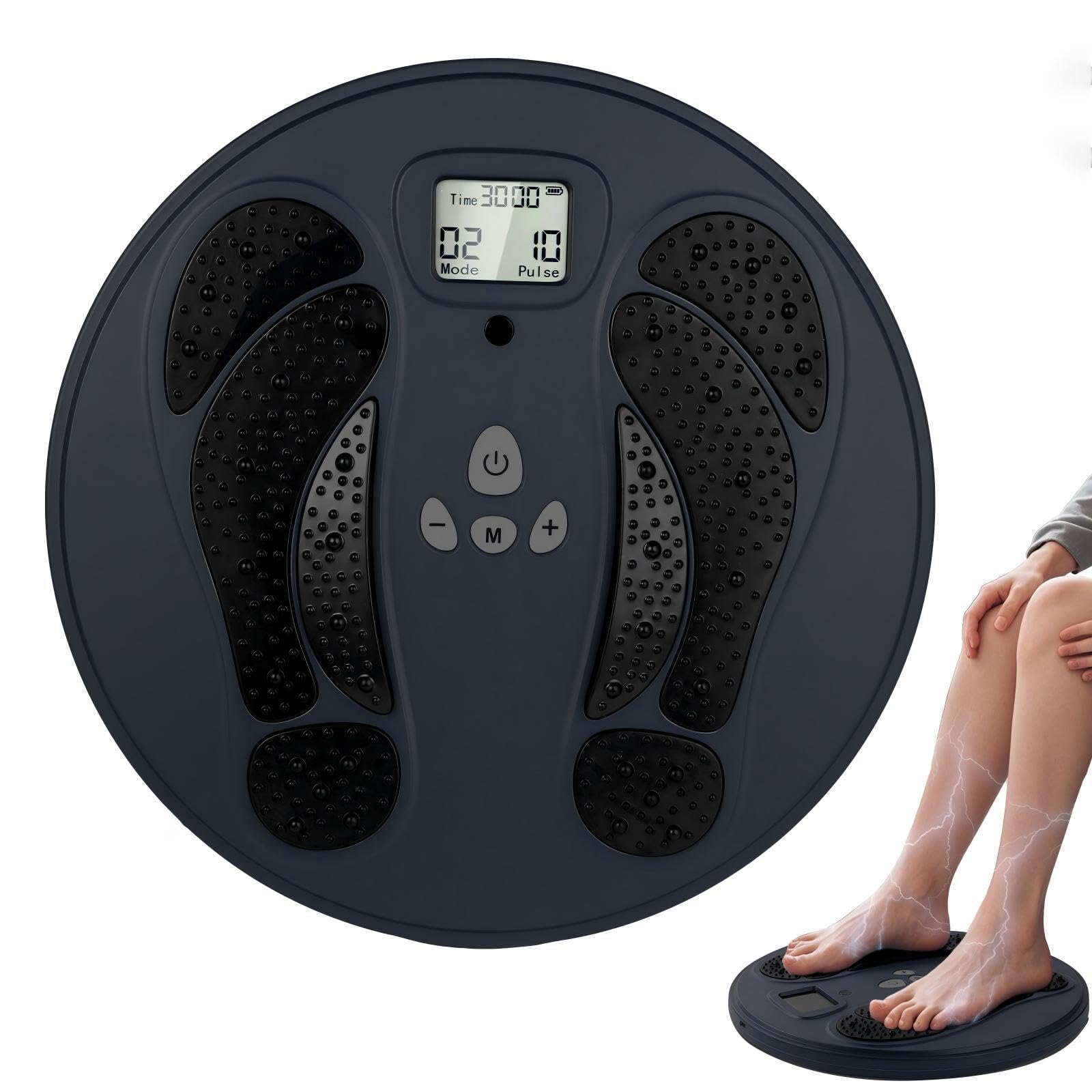 Photo 1 of 1-STEP EMS Foot Massager for Neuropathy Electronic Foot Stimulator TENS Feet Circulation Stimulator with 10 Modes 50 Intensities Electronic Muscle Stimulator