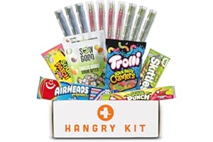 Hangry Kit Classic Sour Candy Kit - 16-Piece Variety Pack with all Your Favorite Sour Candy Classics. Sour Challenge Ready in a Themed Gift Box