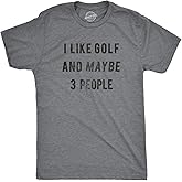 Mens Funny Golfing T Shirts with Sarcastic Sayings Novelty Golf Tees for Guys