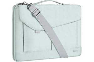 DOMISO 17-17.3 Inch Laptop Sleeve Bag Water Resistant Briefcase Messenger Shoulder Bag for 17.3" Dell Computer/HP Pavilion 17