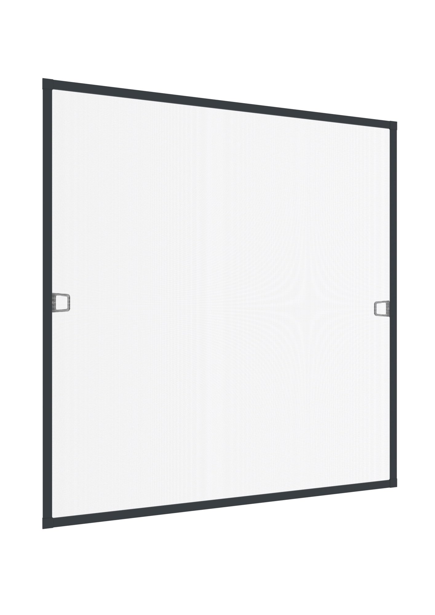 Windhager Protection Insect Tension Fly Screen Aluminium Frame for Windows Ultra Flat 120 x 150 cm Anthracite 03971, Charcoal