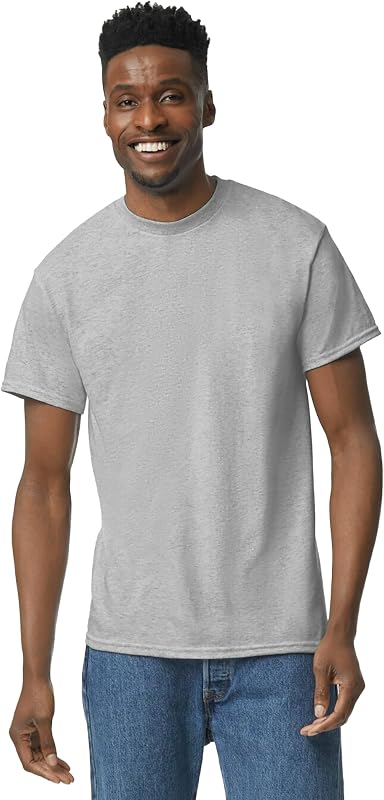 Maglietta Unisex per Adulti, DryBlend, Stile G8000, Confezione Multipla, Grigio Sportivo (Confezione da 2), S