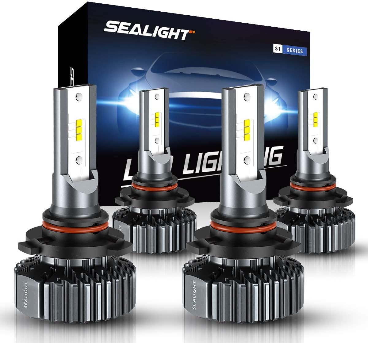 SEALIGHT 9005 9006 LED Headlight Bulb Kit, High Beam Low Beam LED Bulb
