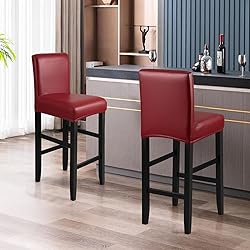 YISUN Bar Stool Covers, Stretch Waterproof PU Bar