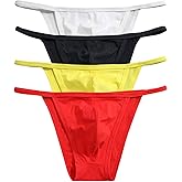 Men's Cotton Bikini Underwear Sexy Low Rise Brazilian Back Cut Bulge Underwear
