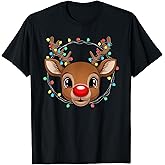 Cute Rudolph The Red Nose Reindeer Christmas for Kids T-Shirt