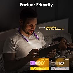 Glocusent Book Light, 3-Color & 6-Brightness