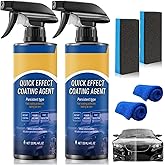 2 PCS Car Coating Spray, Quick-Acting Nano Coating Agent, Waterless Wash Polish & Paint Protection, Multi-Use for Auto Paint and Glass