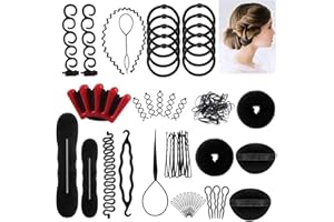 XZEIT 25 Kinds Hair Accessories kit, Hair Styling Tool Hairstyle Set, Mix Accessories Set Jewelry for Magic Simple Fast Spira
