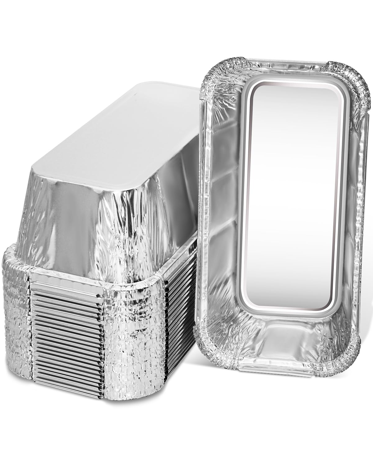 Drip Pan Liners for Traeger Timberline 850 / Timberline 1300, Grease Pan Liner Replacement for BAC404 / BAC582, Drip Tray Liner, 8.7” X 4.6”, 20Pcs