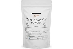mGanna 100% Natural Zinc Oxide Powder (non-nano and Uncoated) for Skin Hair and Health Care 1 LBS / 454 GMS
