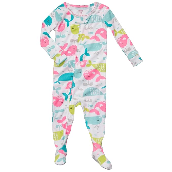 Carter's Baby Girls One Piece Cotton Knit "Under the Sea