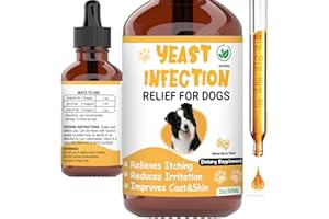 Natural Yeast Infection Treatment for Dogs,Supports Healthy Itch Relief,Inflammation Relief,Allergy Relief & More,Dog Ear Inf