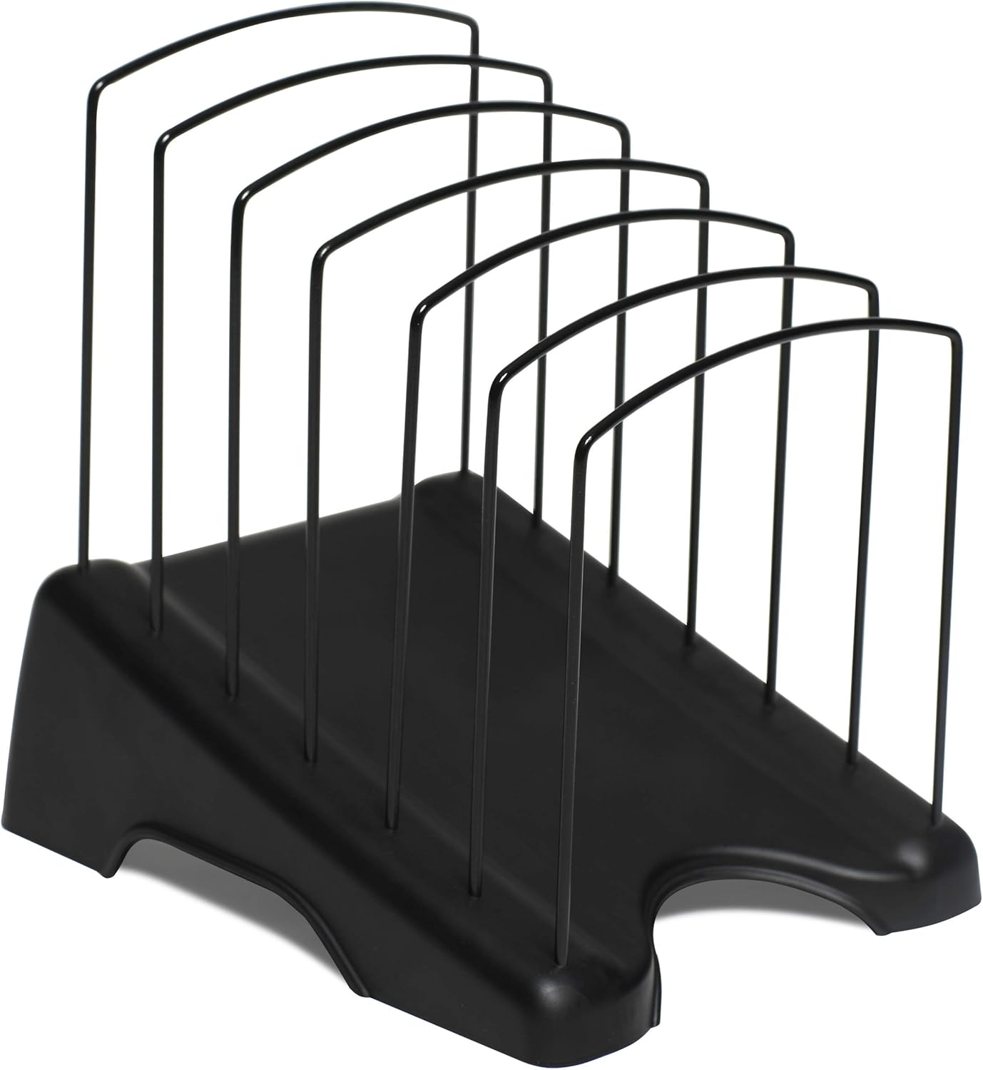 Eco-Tidy, Step File Organizer Rack, Six Section Step Up Increasing in Height, Rubber Feet, Easy Handles : Office Products