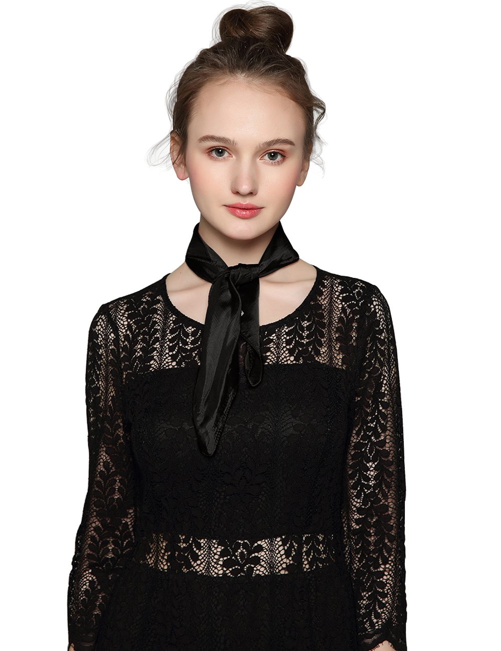 22"x22" Womens Girls Satin Square Scarf For Hair Spring Sheer Neckerchief Silk Blend 50s Neck Scarf 22"x22" Womens Girls Satin Square Scarf For Hair Spring Sheer Neckerchief Silk Blend 50s Neck Scarf