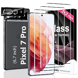 3 Pack Pixel 7 Pro Screen Protector,2 Pakc Camera