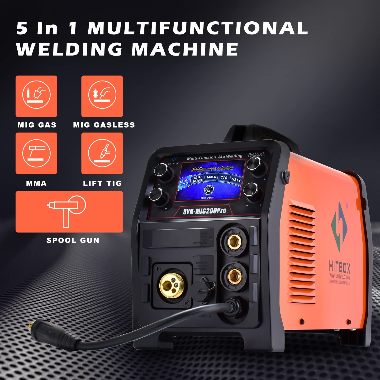 Mua HITBOX 5 in 1 Aluminum MIG Welder - 200Amp 220V Smart Control ...