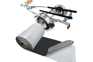 KEOHOLI 12in x 20ft Boat Trailer Bunk Carpet with Adhesive, Marine Outdoor Bunk Carpet for Boats Trailer and Jet Ski Ramps Marine