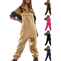 Amazon.com: midelxp Womens Fleece Overalls Loose Casual One Piece