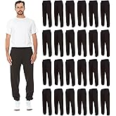 BILLIONHATS 24 Pack Adult Joggers Pants, Mixed Assortment Colorful Jogger Bulk Sweatpants Wholesale for Donations, Homeless