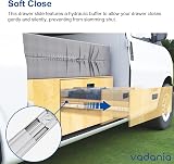 VADANIA 800mm Soft Close Heavy Duty Drawer Slides 120kg 3-Fold Ext view 3