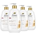 Dove Prebiotic Boost Hand Wash Soothing Therapy 4 Count for Lasting Softness, with Oatmeal & Ceramides, 12 oz