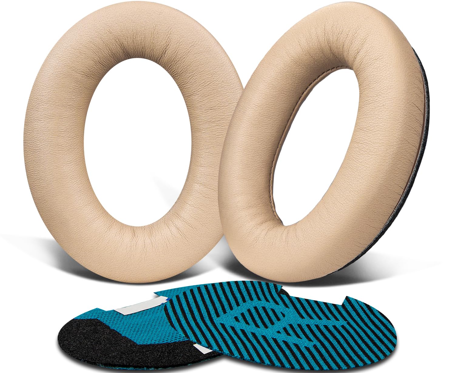 SoloWIT Lambskin Earpads Cushions for Bose Headphones, Replacement Ear Pads for Bose QuietComfort 15 QC15 QC25 QC2 QC35/Ae2 Ae2i Ae2w/SoundTrue & SoundLink Around-Ear Series - Brilliant Beige