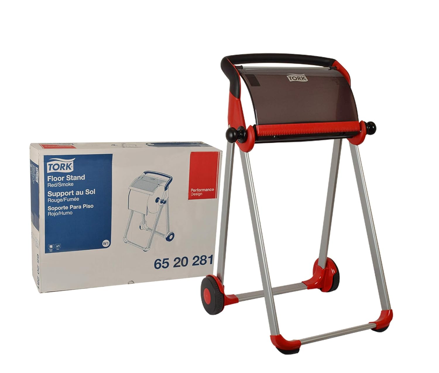 Tork 6520281 Performance Floor Stand Dispenser, 39.61" Height x 25.43