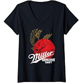 Women's Miller Genuine Draft - Primary Logo V-Neck T-Shirt