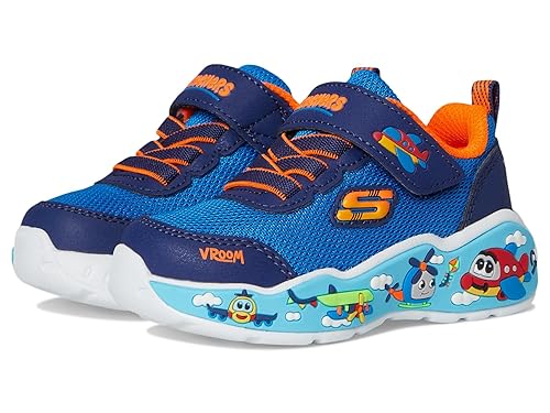 SKECHERS Boy's Play Scene Sneaker, Blue/Navy, 6 Toddler