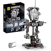 UNCLE BRICK Mechanical War Robots Building Blocks Sets,Interstellar War Walking Robot,Manual Rotation and Electric Drive,STEM Toys for Aged 8-13,A Perfect Birthday for Model Collectors